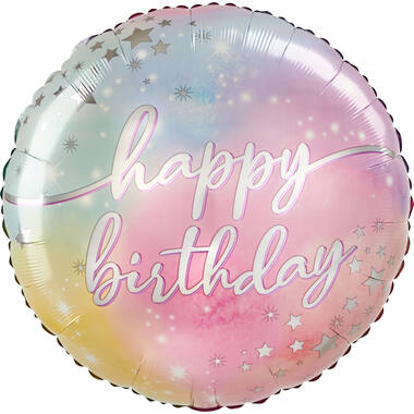Foil Balloon - Jumbo - "happy birthday" - Luminous Birthday - 71 cm